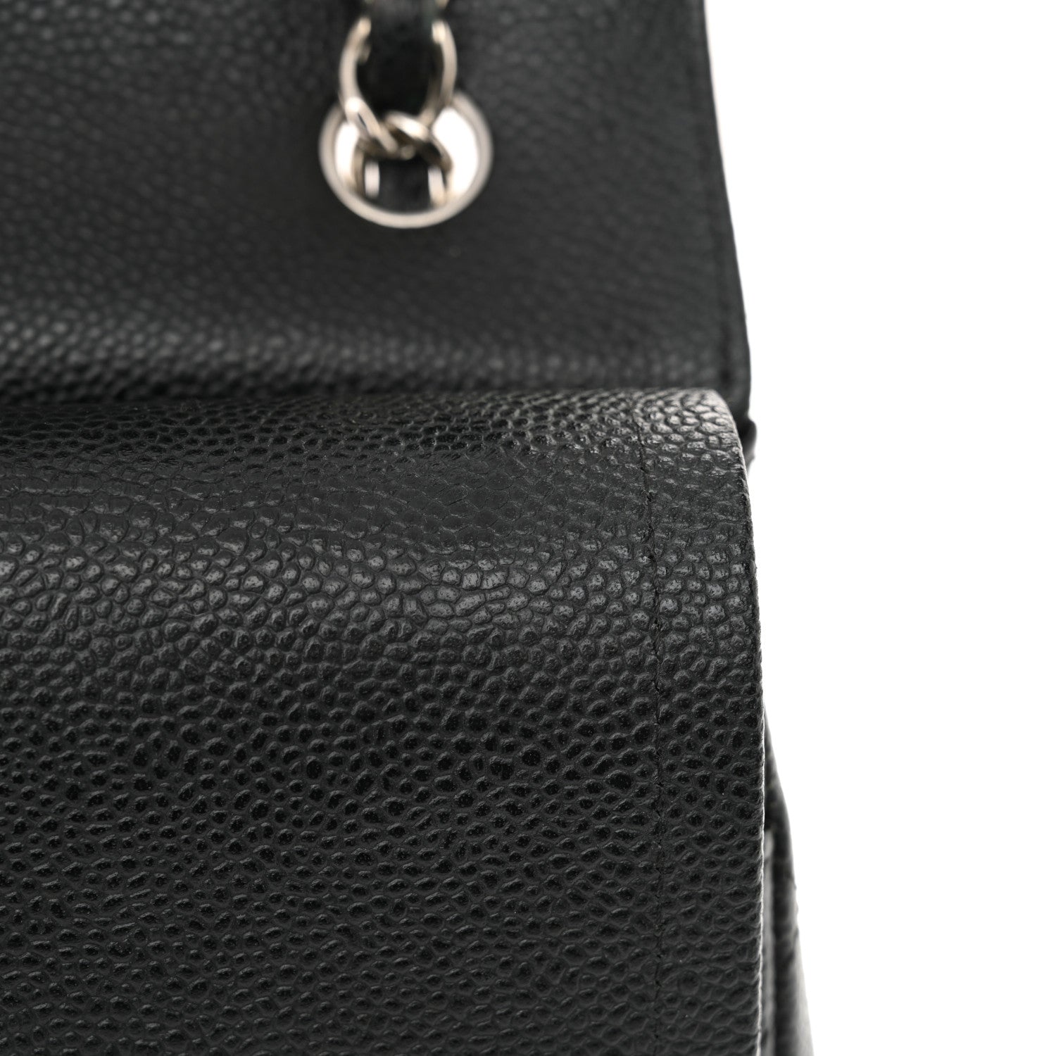 Chanel Caviar Quilted Jumbo Double Flap Black 14 of 15