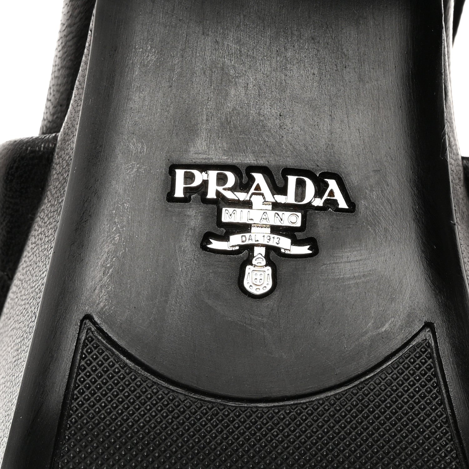 Prada Nappa Logo Quilted Crisscross Platform 20/65mm Sandals 40 Black 6 of 12