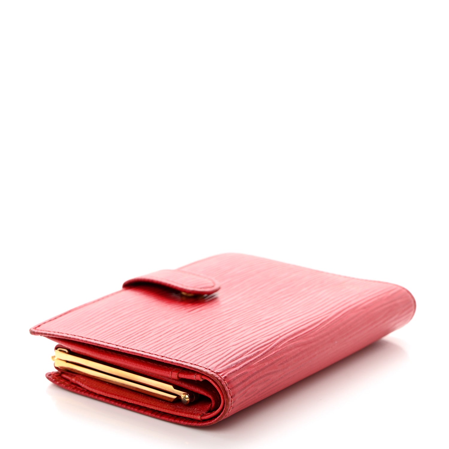 Louis Vuitton Epi French Purse Wallet Castillan Red 4 of 9