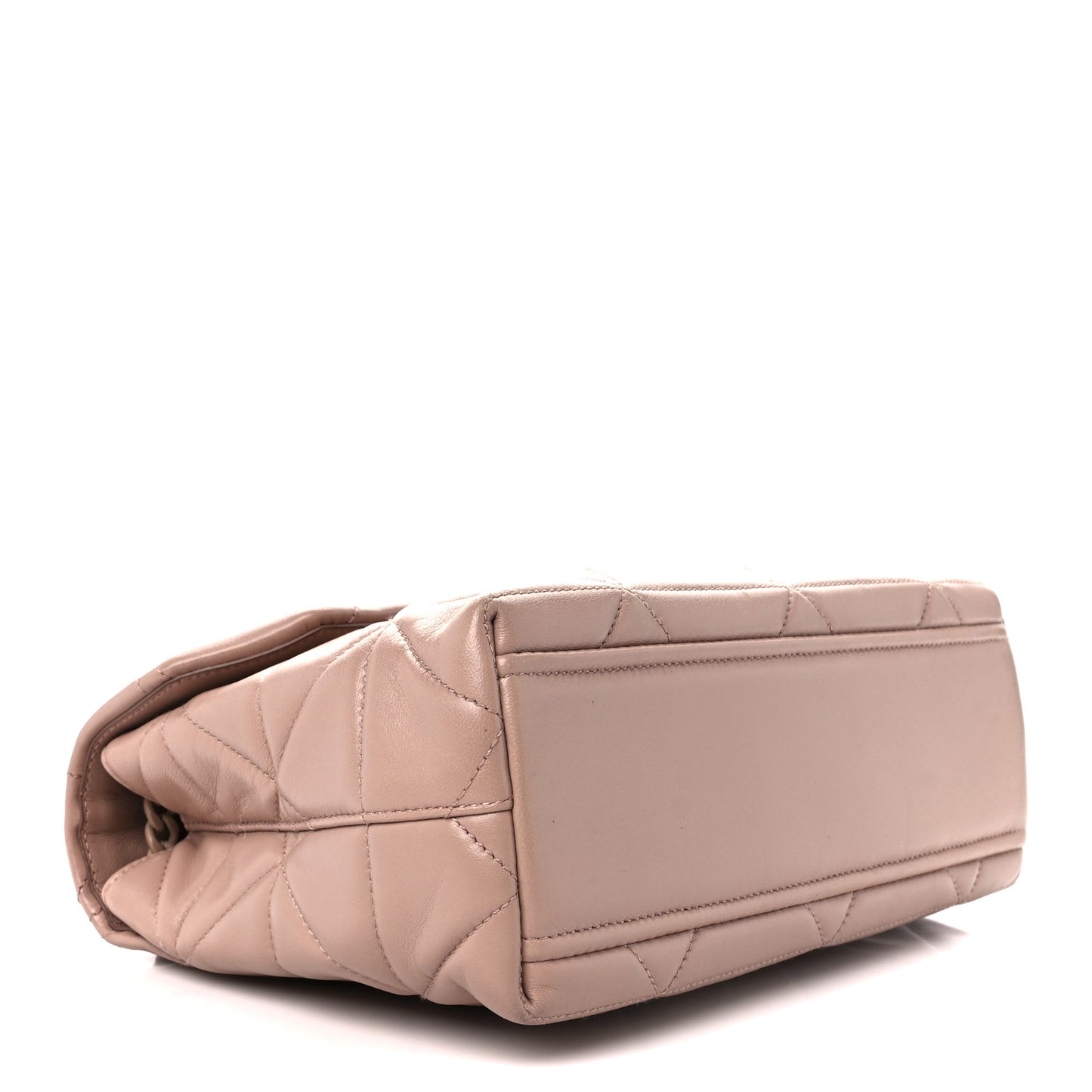 Nappa Triangle Stitched Large Spectrum Bag Cipria