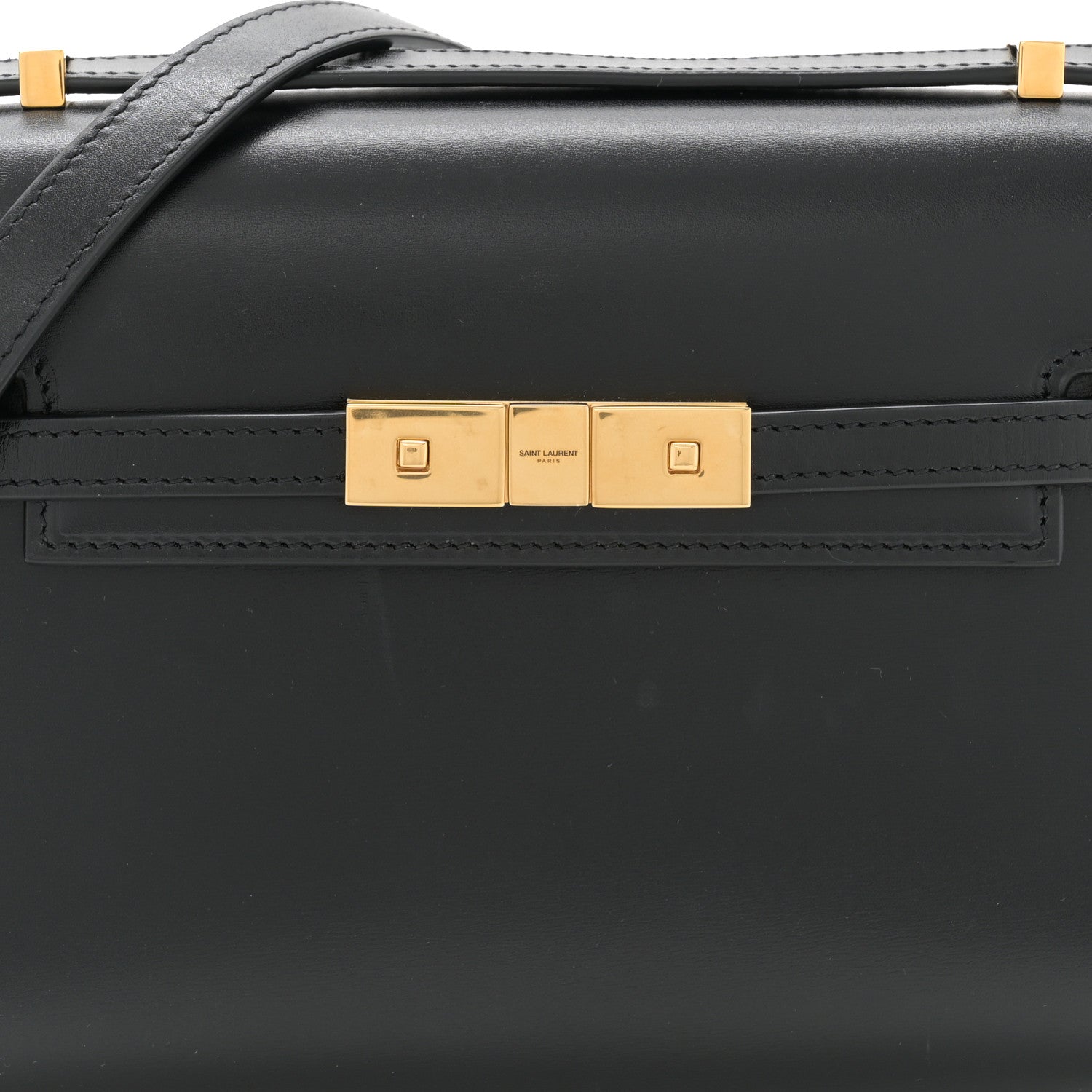 Saint Laurent Smooth Calfskin Mini Manhattan Shoulder Bag Black 7 of 11