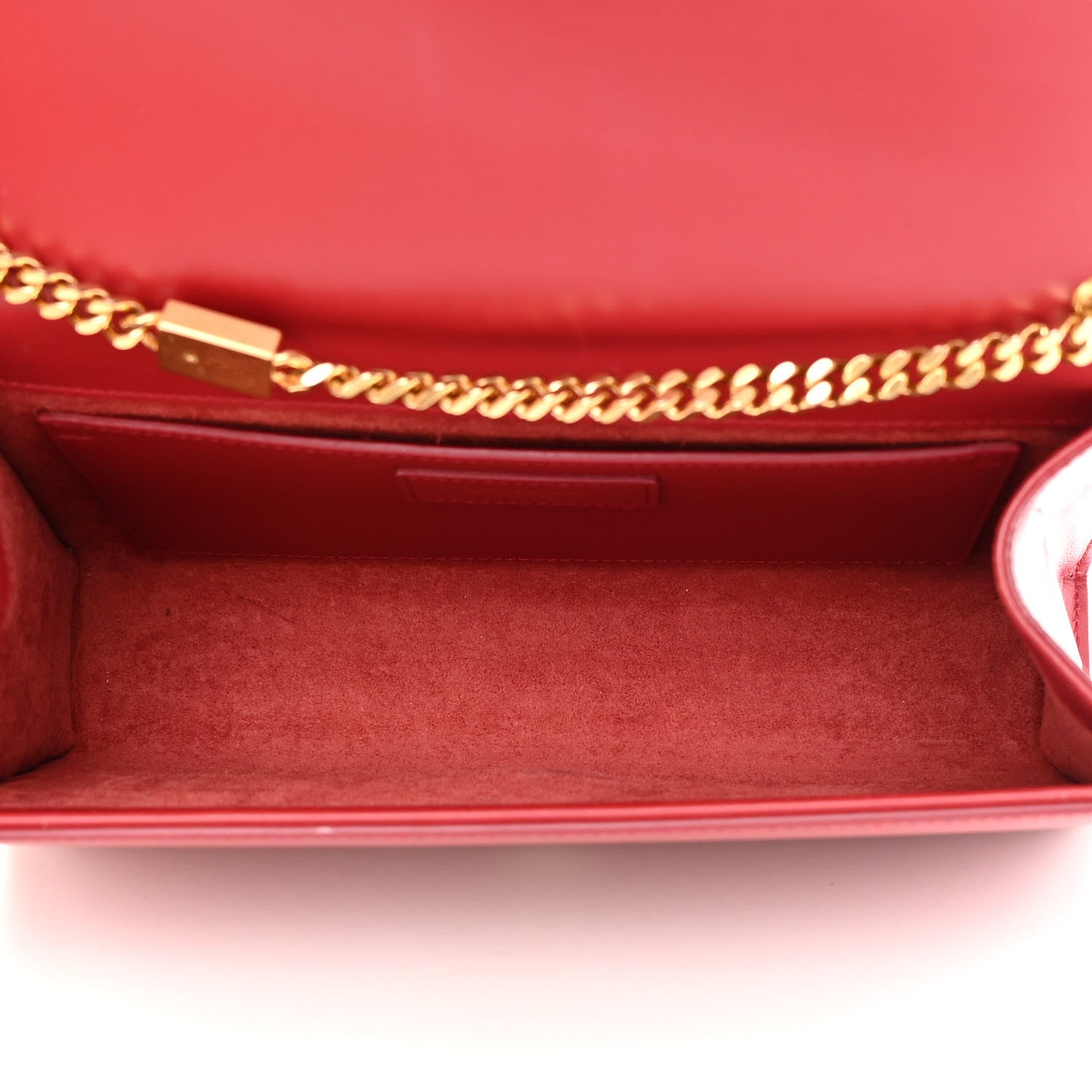 Saint Laurent Smooth Calfskin Medium Classic Monogram Kate Tassel Satchel New Lipstick 5 of 16