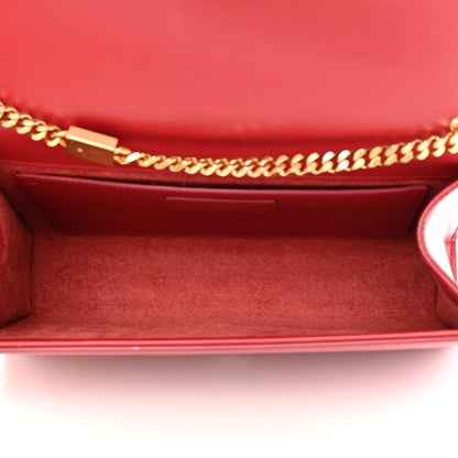 Saint Laurent Smooth Calfskin Medium Classic Monogram Kate Tassel Satchel New Lipstick 5 of 16