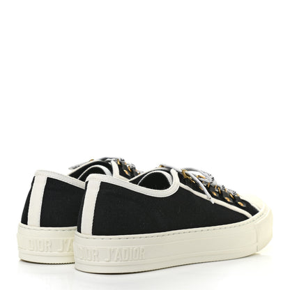 Christian Dior Canvas Walk'N'Dior Low Top Sneakers 38 Black 4 of 8
