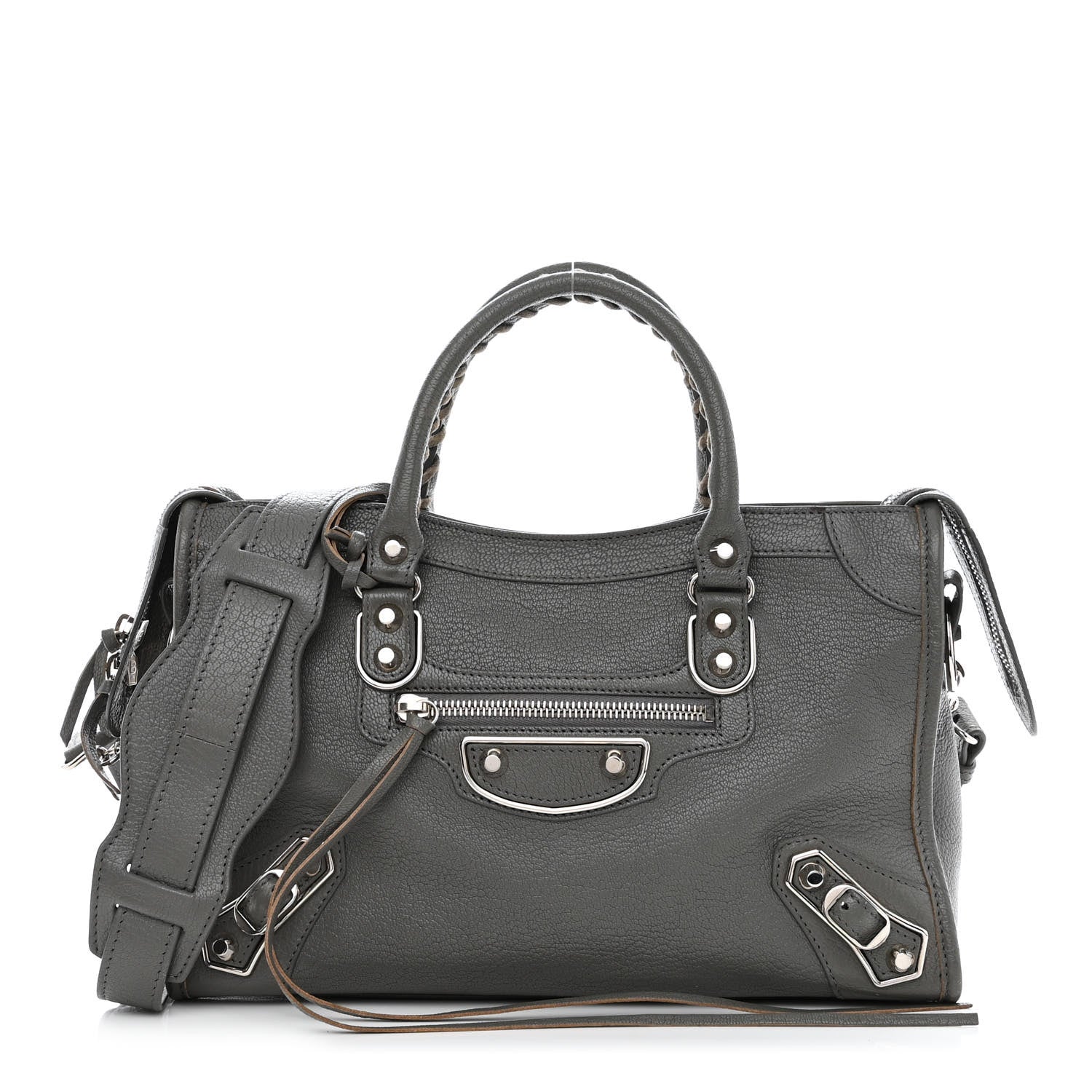 Balenciaga Chevre Silver Metallic Edge Hardware S City Gris Acier 3 of 10