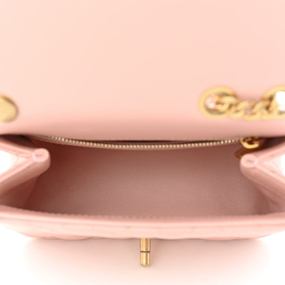 Chanel Lambskin Quilted Mini Sweet Camellia Flap Light Pink 5 of 10
