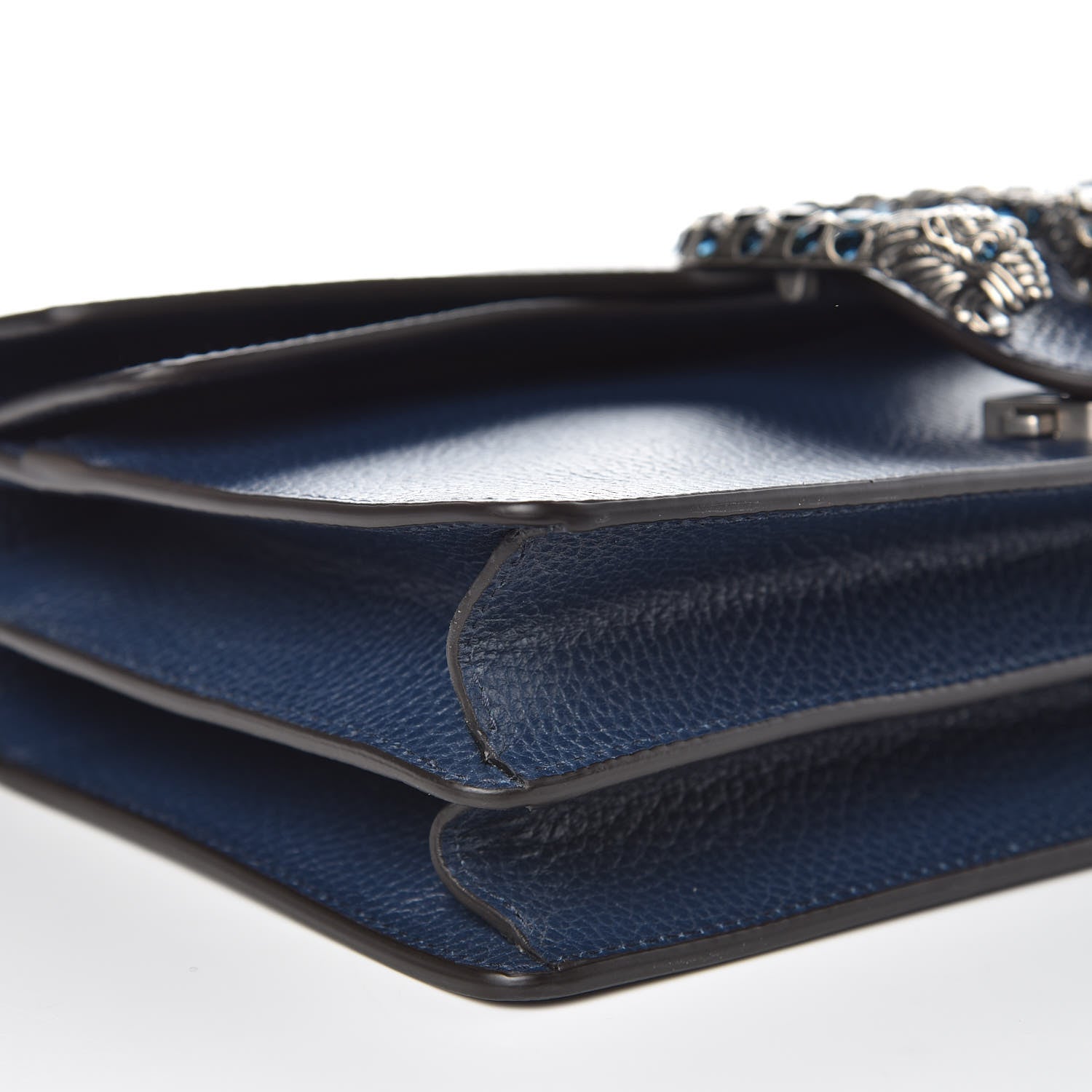 Gucci Dollar Calfskin Crystal Small Dionysus Shoulder Bag Blue Agata Montana Sapphire 8 of 10