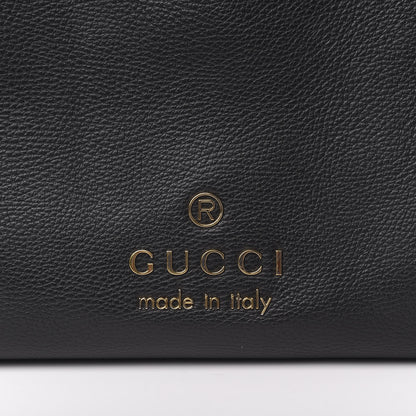 Gucci Calfskin Large Gifford Braided Handle Tote Black 10 of 10