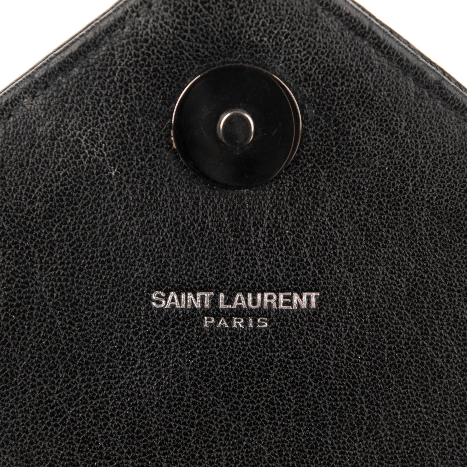 Saint Laurent Sheepskin Matelasse Chevron Monogram Monochrome Large College Satchel Black 6 of 8