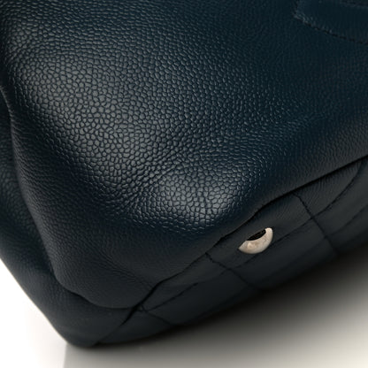 Chanel Caviar Timeless CC Soft Tote Navy Blue 8 of 13
