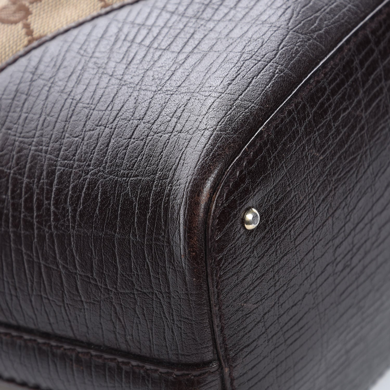 Gucci Monogram Medium Hasler Tote Dark Brown 13 of 24
