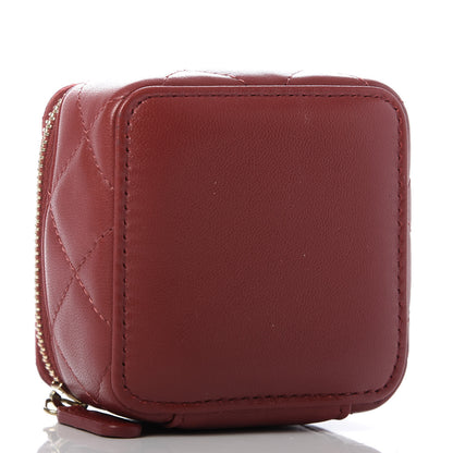 Chanel Lambskin Quilted Micro Pouch Red 3 of 8