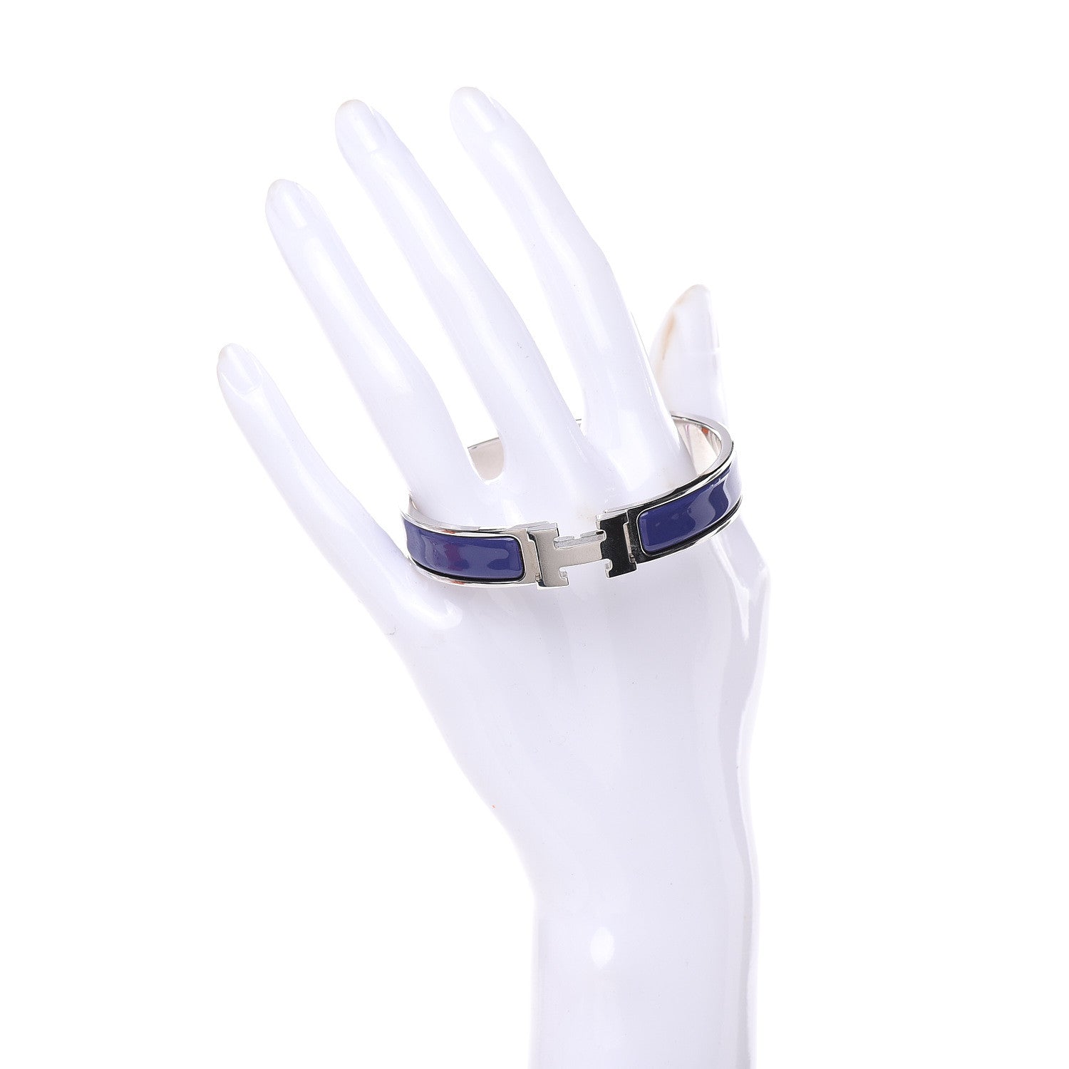 Hermes Enamel Narrow Clic Clac H Bracelet PM Quetsche 2 of 6