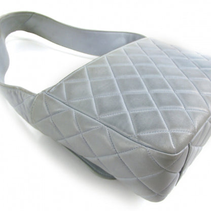 Chanel Lambskin Quilted Flap Shoulder Bag Blue 5 of 12