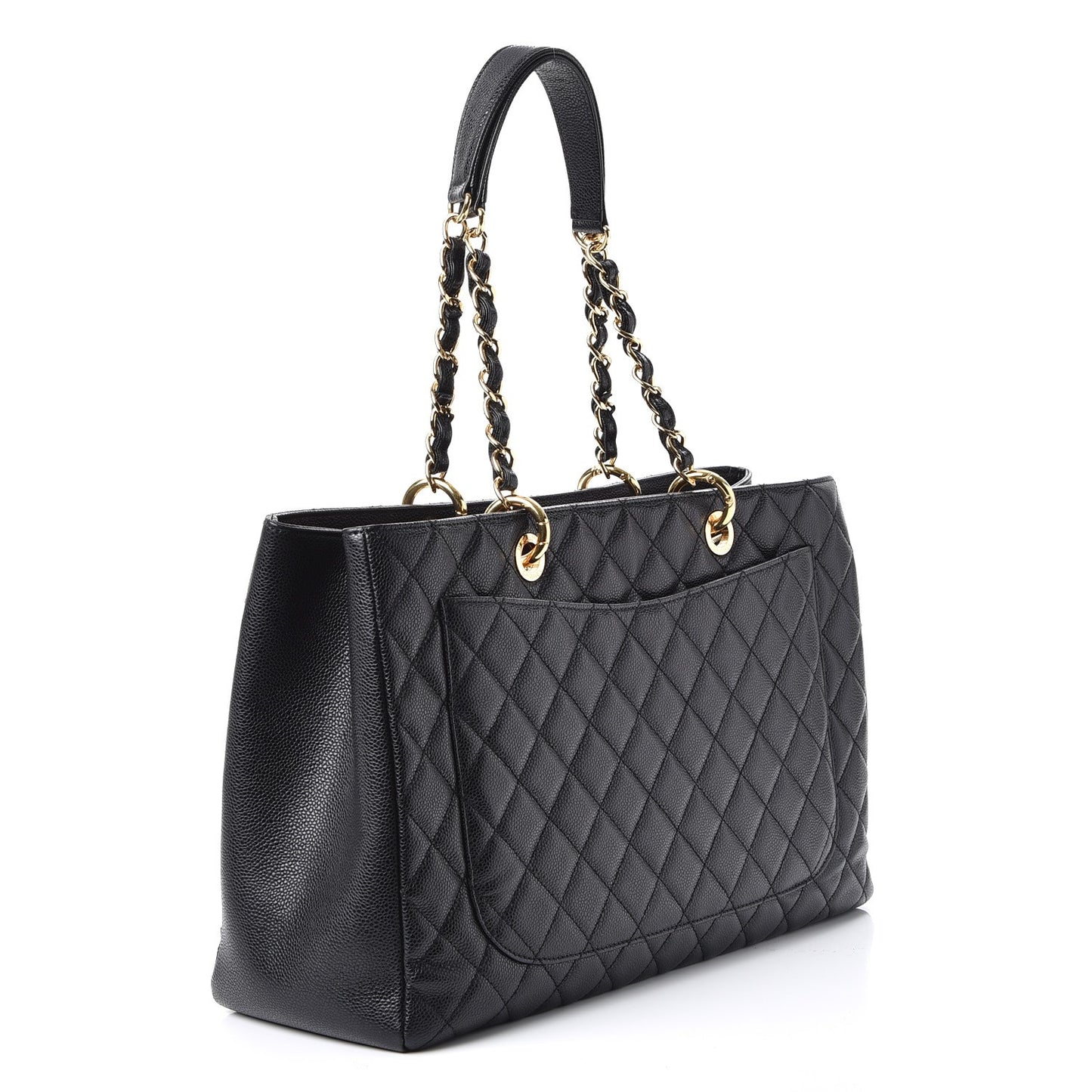 Caviar Quilted XL Grand Shopping Tote GST Black