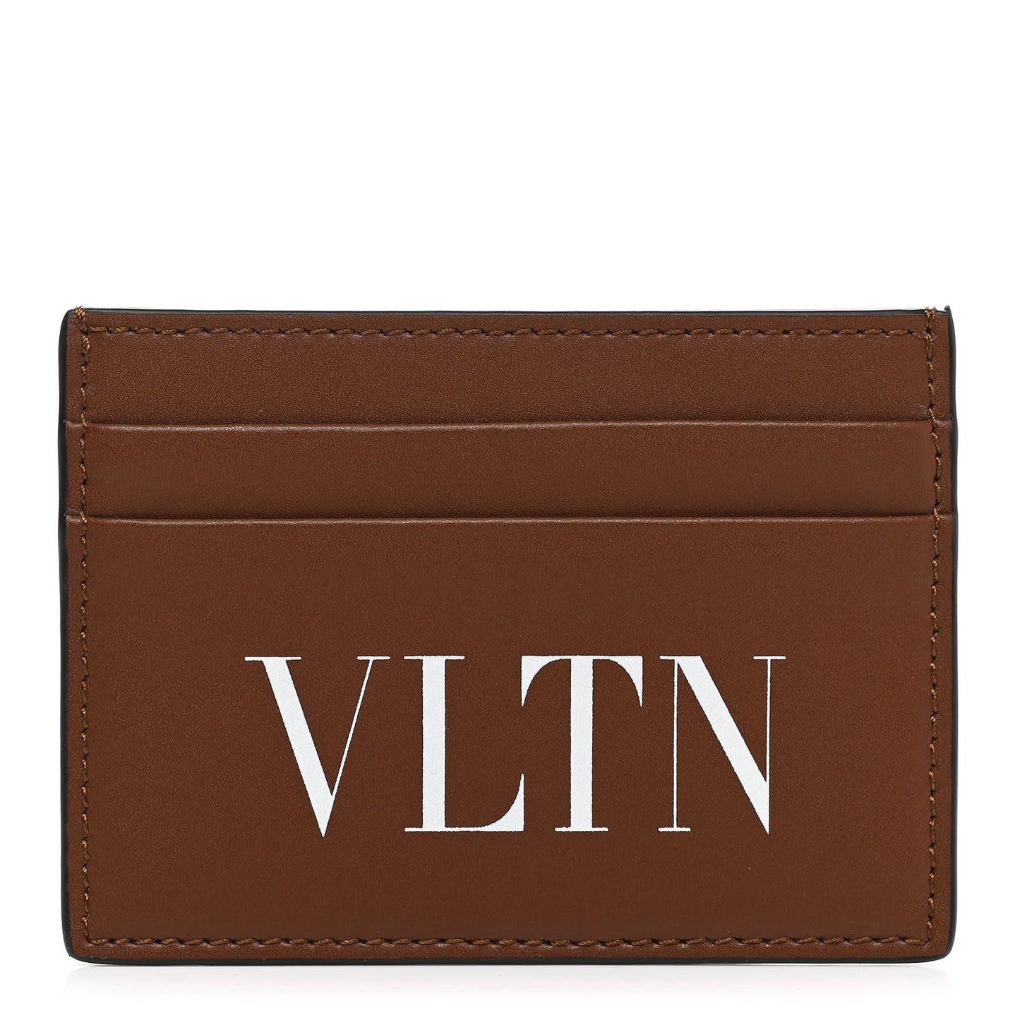 Calfskin VLTN Card Holder Cuir White