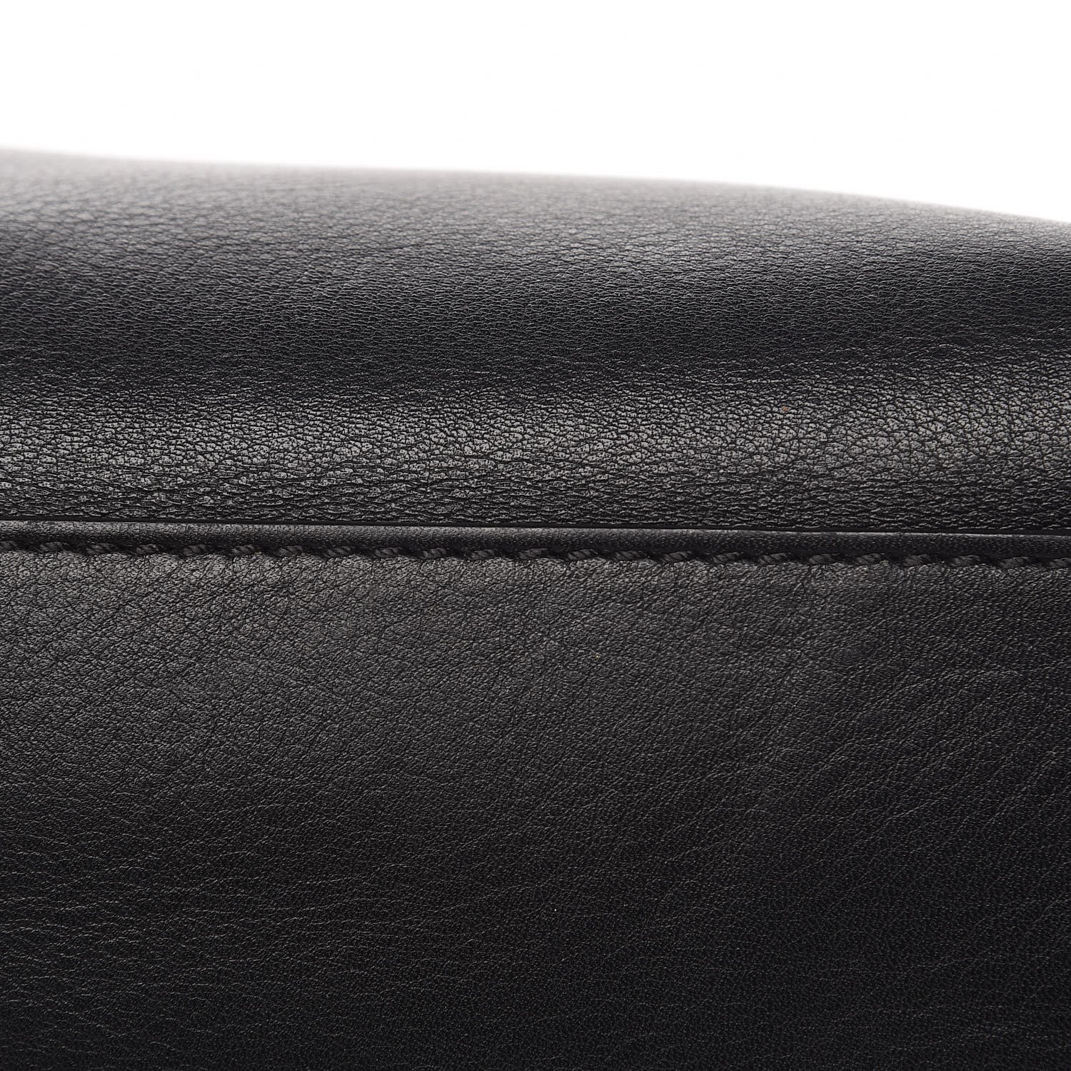 Fendi Vitello Seta Shiny Nappa Medium Peekaboo Iconic Satchel Black 14 of 14