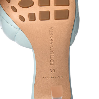 Bottega Veneta Nappa Matelasse Padded Mule Sandals 39 Topazio 8 of 9
