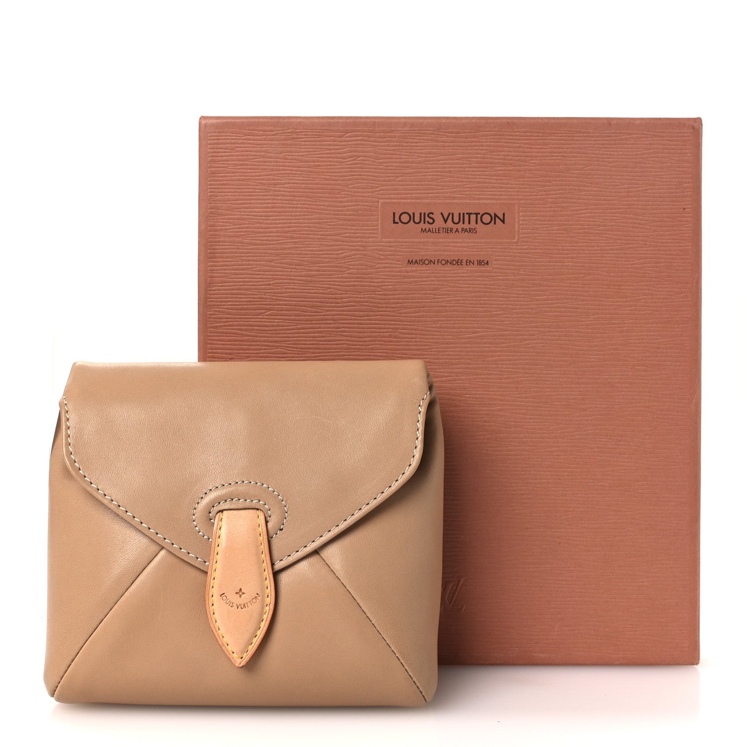 Louis Vuitton Lambskin Pouch Beige 1874654 – FASHIONPHILE