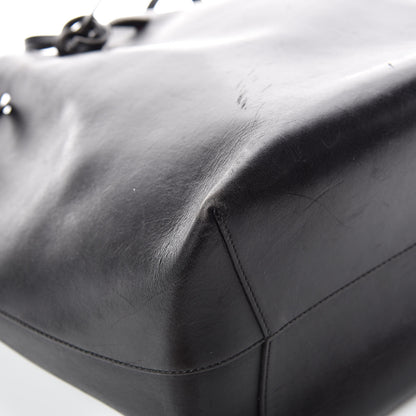 Mansur Gavriel Vegetable Tanned Calfskin Bucket Bag Black Flamma 12 of 16