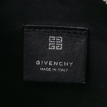 Givenchy Coated Canvas Logo 4G Embossed Small Moon Cut Out Shoulder Bag Ivory 6 of 12