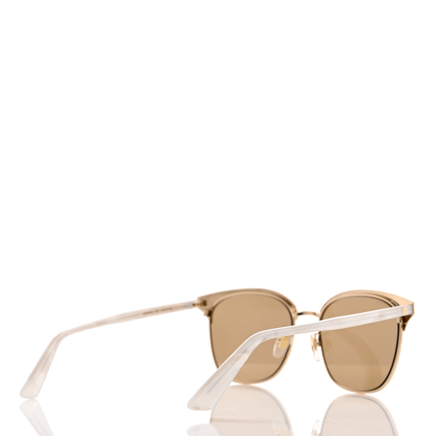Round Metal Sunglasses GG0244S Gold