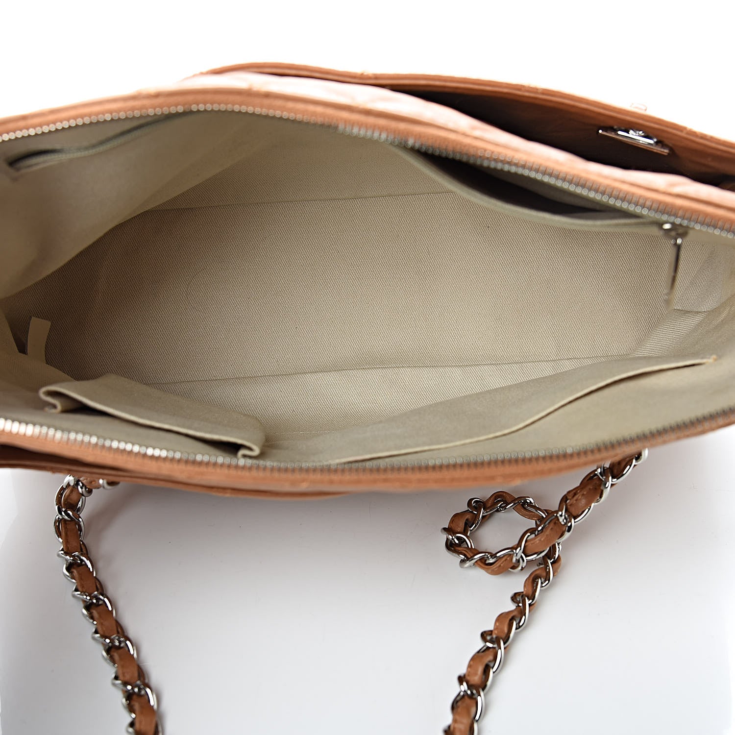 Chanel Calfskin Quilted In The Business Camera Case Camel 5 of 15