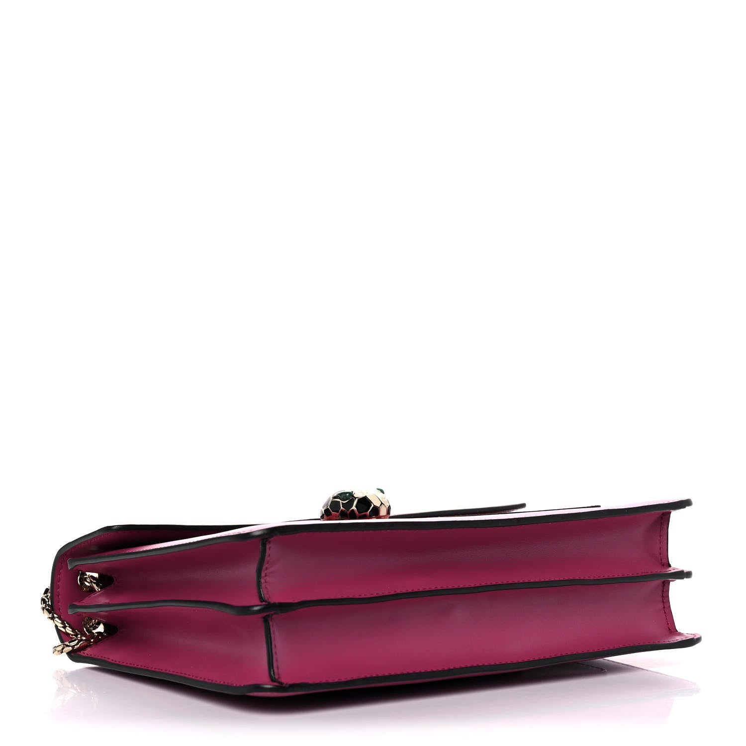 Bulgari Calfskin Serpenti Forever Shoulder Bag Pink 3 of 13
