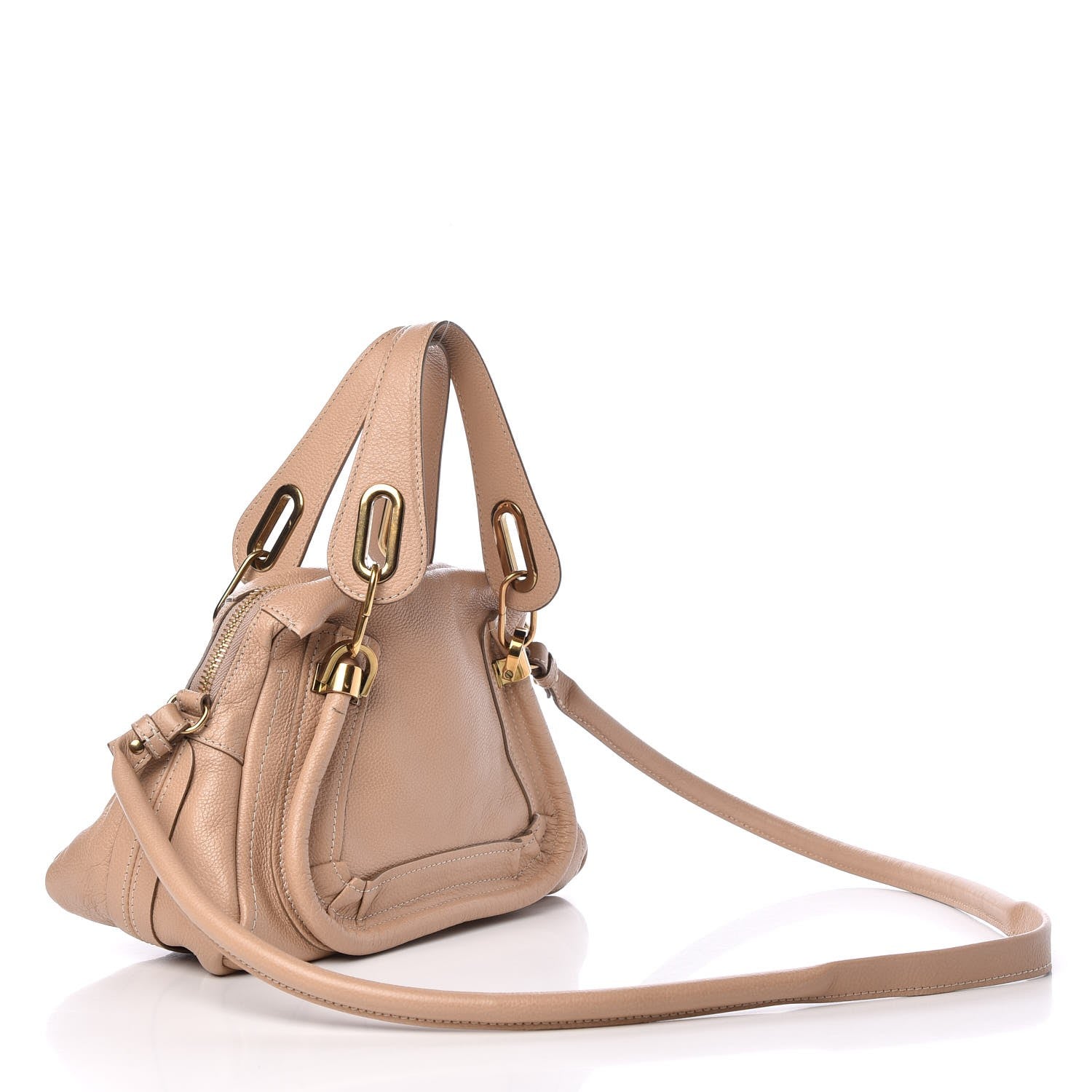 Chloe Calfskin Small Paraty Blush Biscotti Beige 3 of 11
