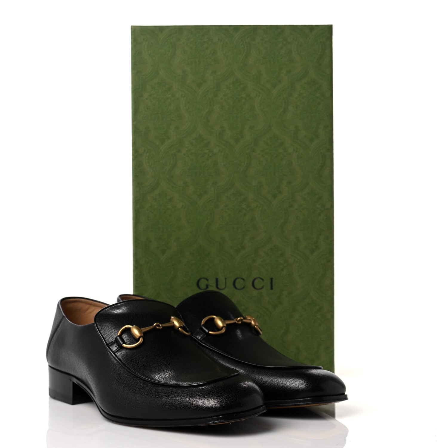 Gucci Goatskin Mens Horsebit Loafers 8 Black 9 of 9
