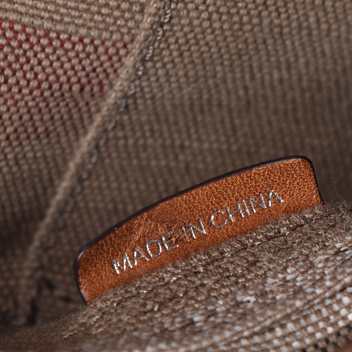 Burberry Canvas Mega Check Medium Tottenham Brit Tote Saddle Brown 7 of 8