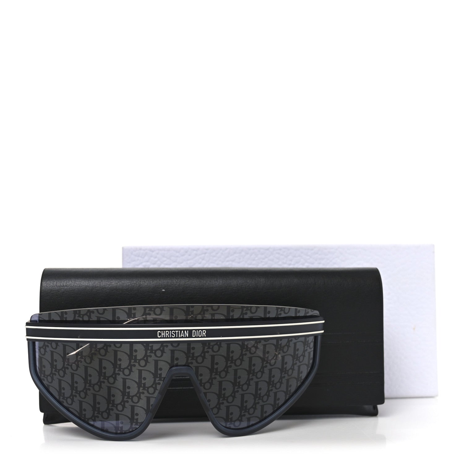 Christian Dior Oblique Mask DiorClub M2U Sunglasses Translucent Blue 8 of 8