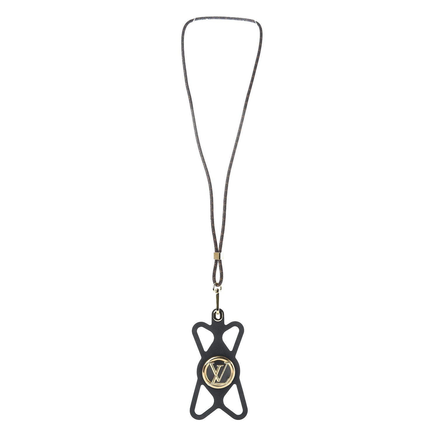 Louis Vuitton Monogram Silicone Louise Phone Holder Black 1 of 6
