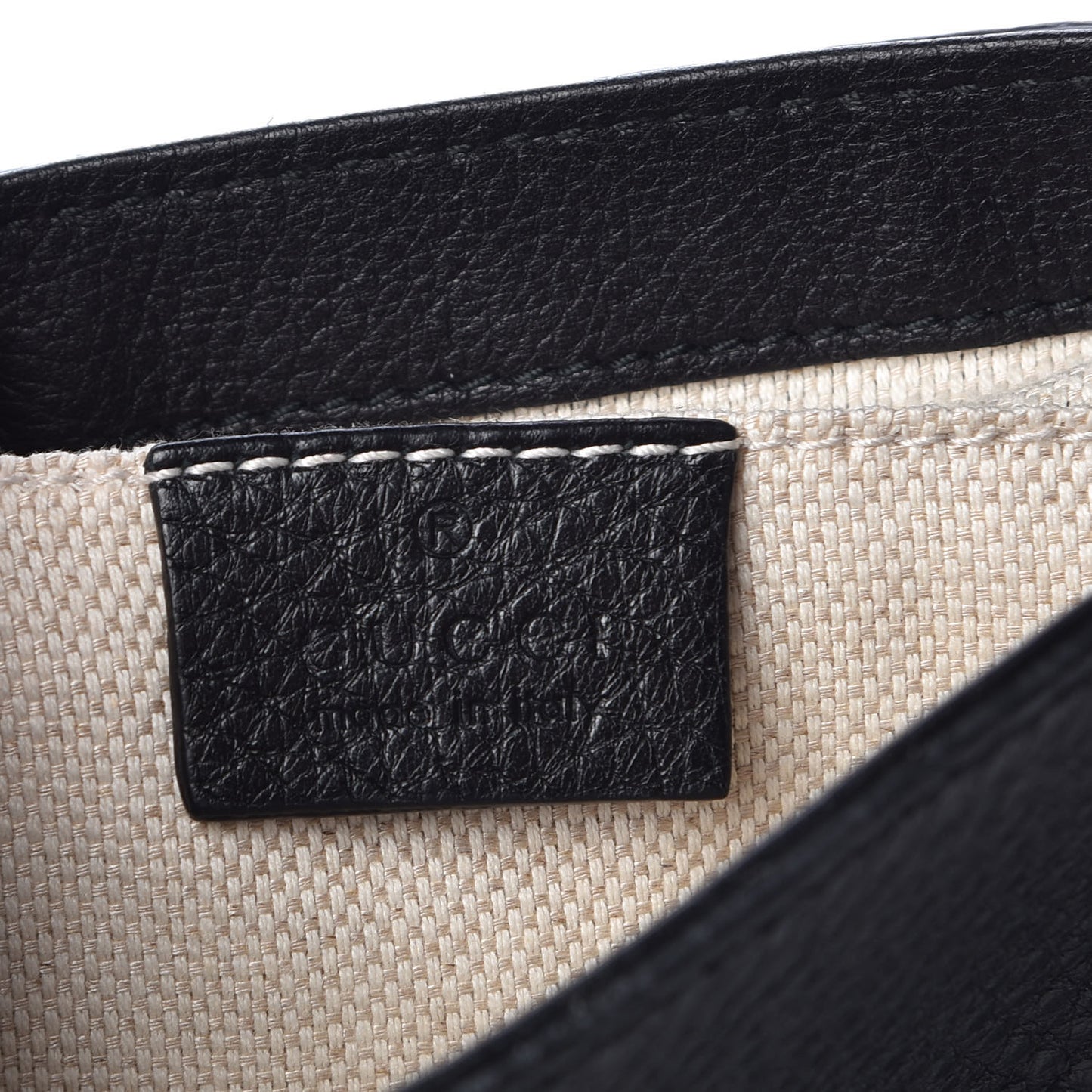 Pebbled Calfskin Small Soho Flap Crossbody Black