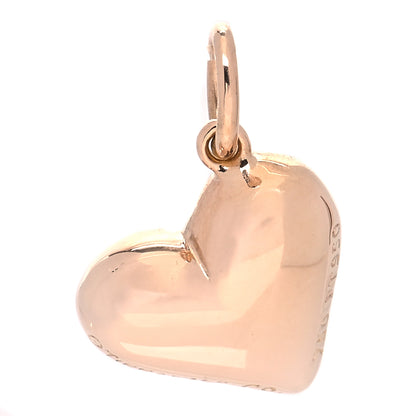 Tiffany 18K Rose Gold Platinum Diamond Etoile Heart Charm 3 of 6
