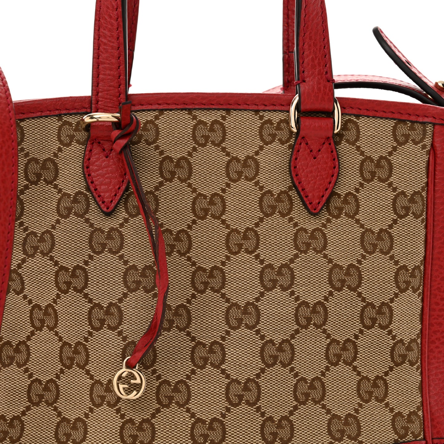 Monogram Small Bree Tote Red