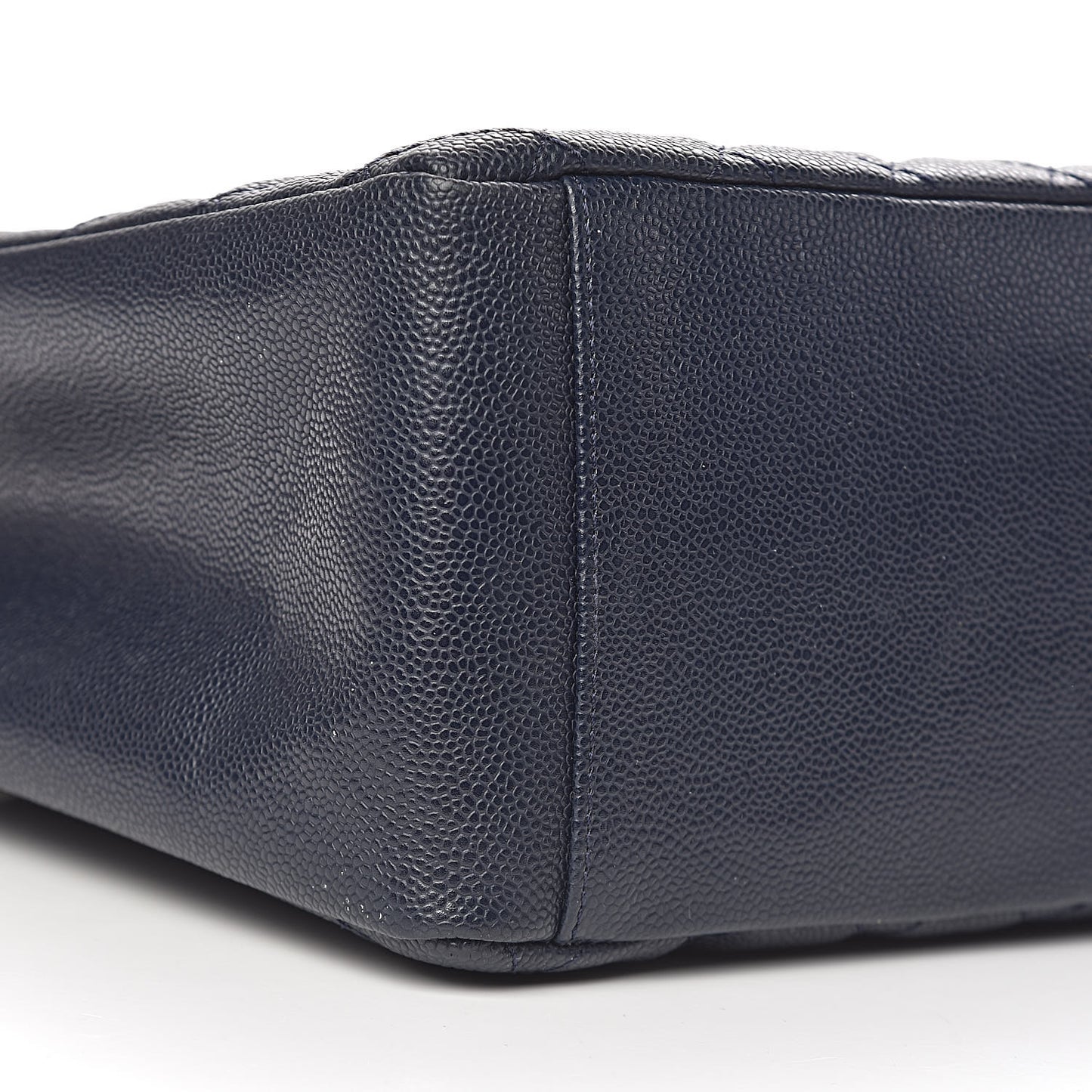 Caviar Quilted Grand Shopping Tote GST Dark Navy Blue