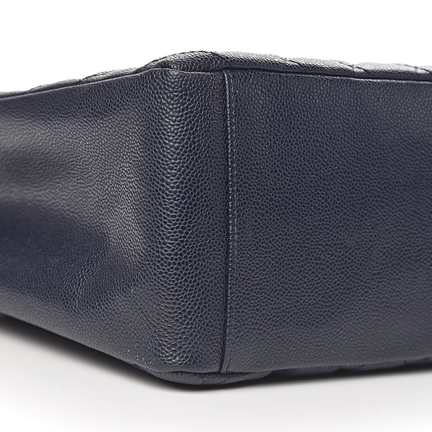 Chanel Caviar Quilted Grand Shopping Tote GST Dark Navy Blue 8 of 10
