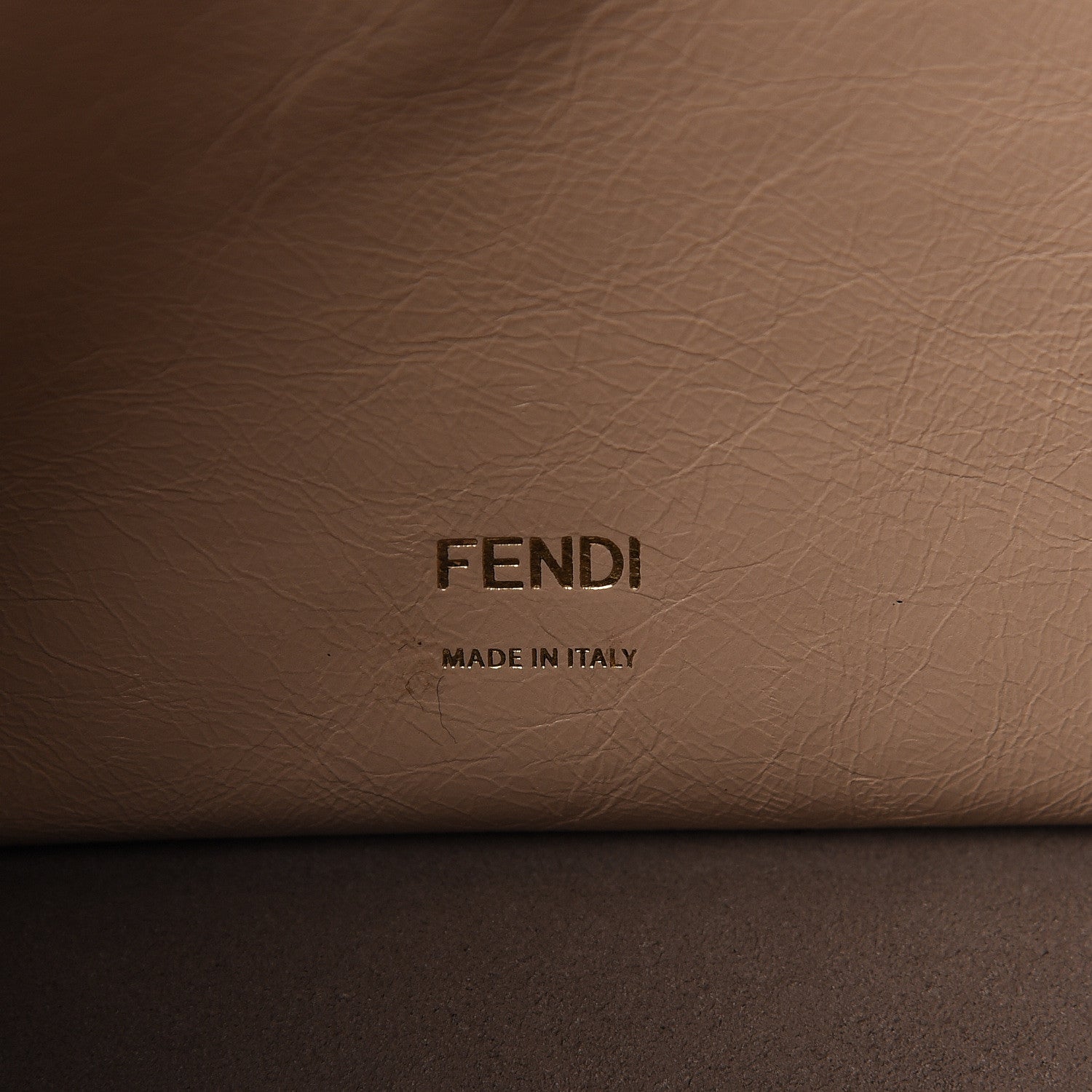 Fendi Agnello Old Shine Vitello Go Rain Large Flip Tote Amido Cocco 8 of 15