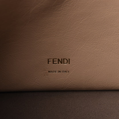 Fendi Agnello Old Shine Vitello Go Rain Large Flip Tote Amido Cocco 8 of 15