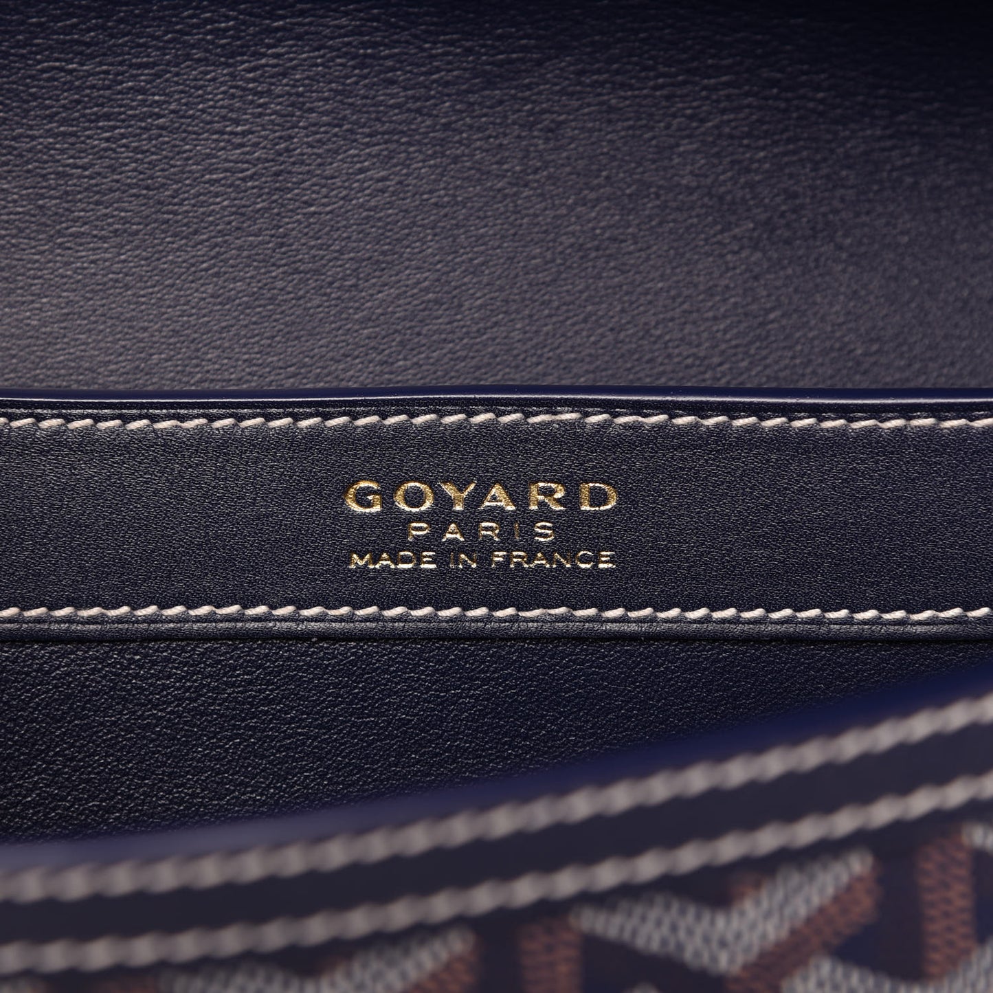 Goyardine 233 PM Shoulder Bag Navy