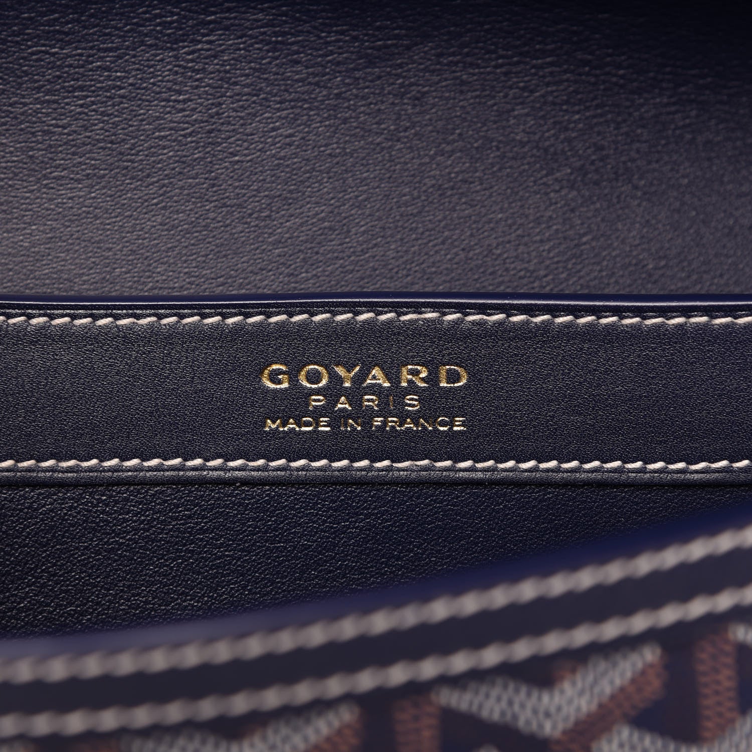 Goyard Goyardine 233 PM Shoulder Bag Navy 9 of 10