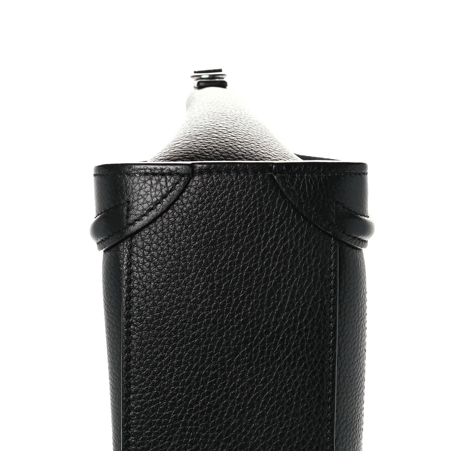 Drummed Calfskin Nano Luggage Black