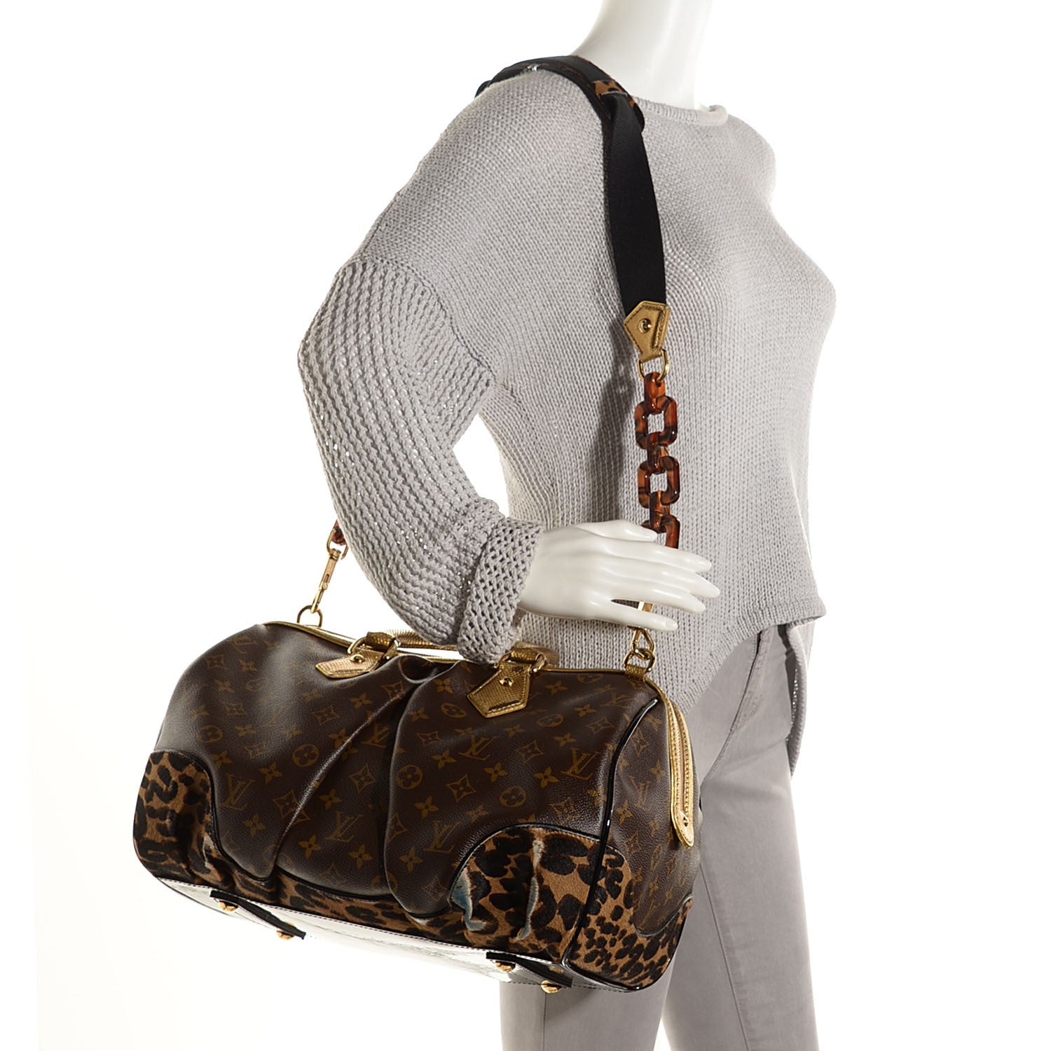 Louis Vuitton Monogram Leopard Stephen Bag 2 of 8