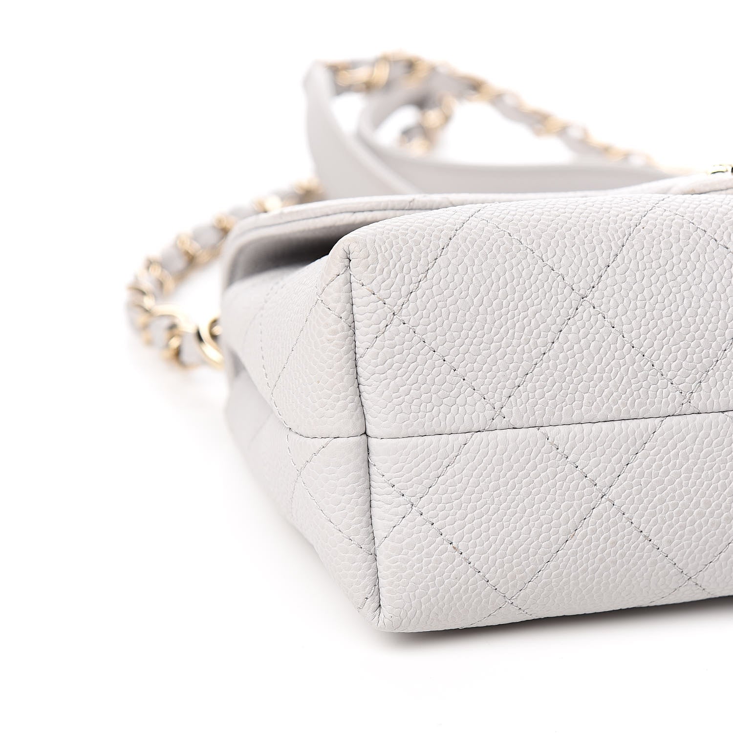 Chanel Caviar Quilted Small City Walk Flap Light Grey 8 of 10