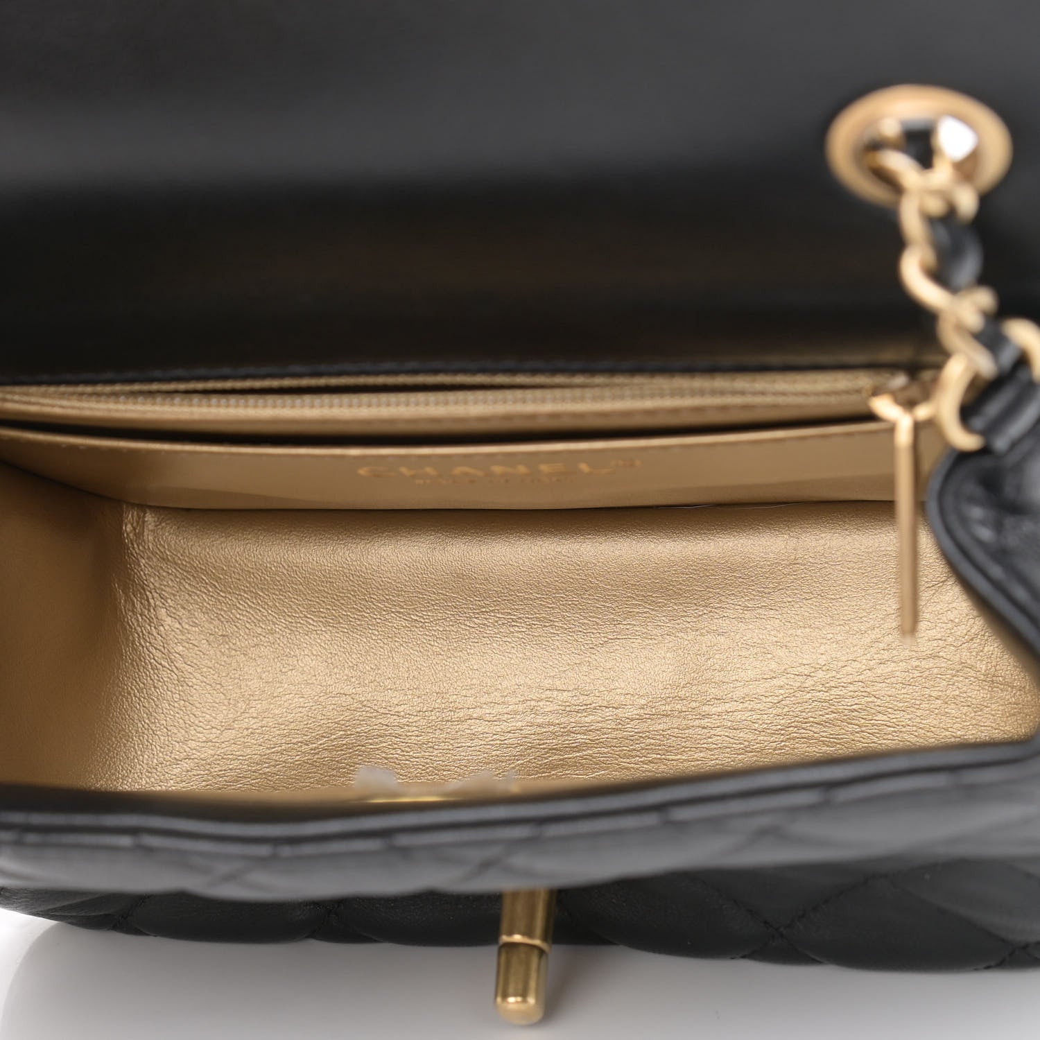 Chanel Lambskin Quilted Mini Pearl Crush Flap Black 5 of 10