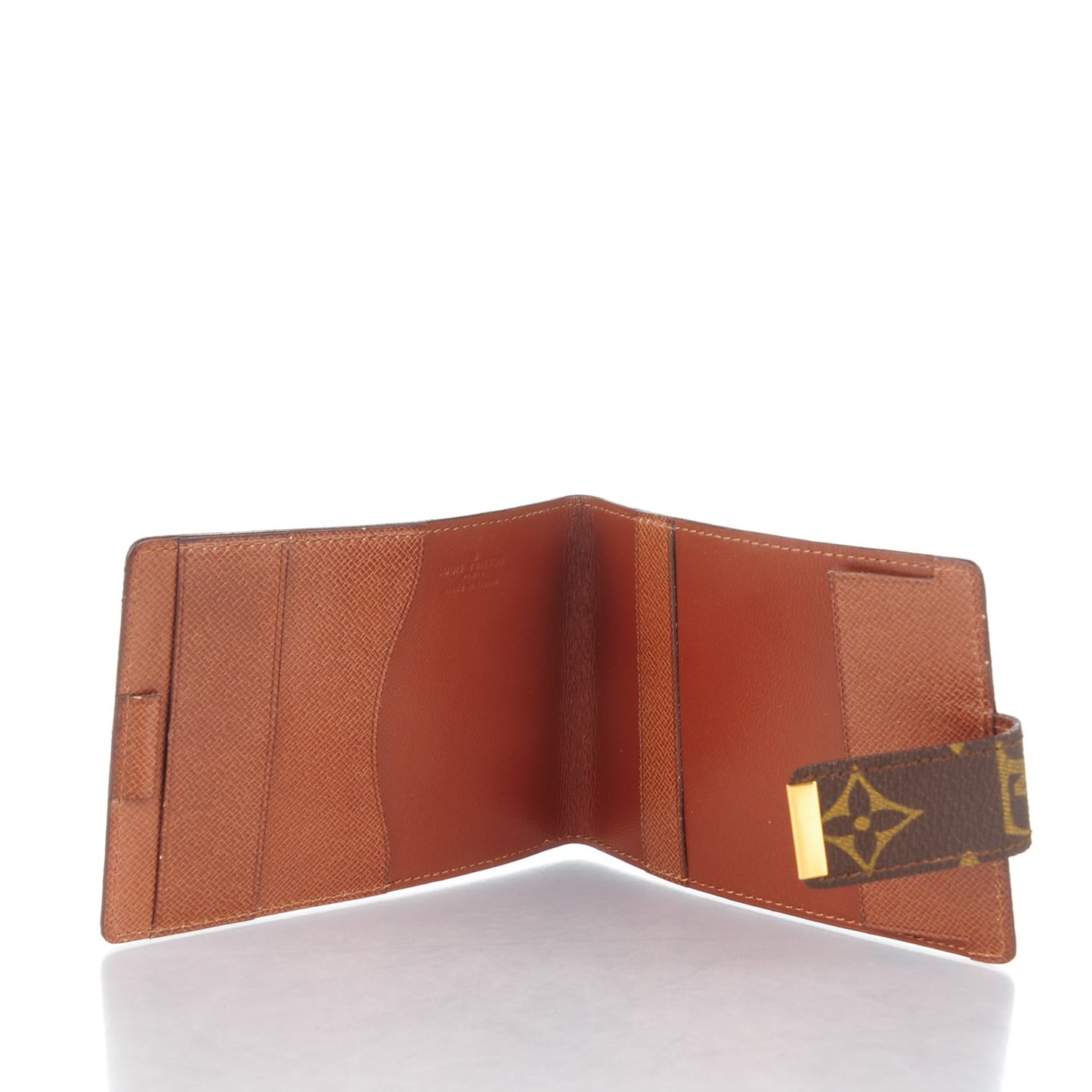 Monogram Folding Check Book Cover