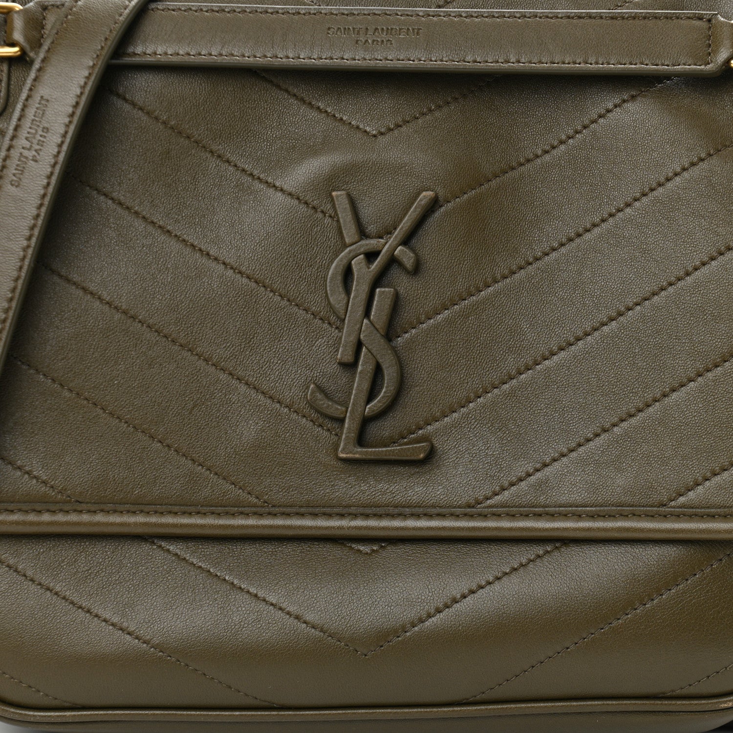 Saint Laurent Lambskin Matelasse Monogram Medium Niki Chain Satchel Seaweed 8 of 10
