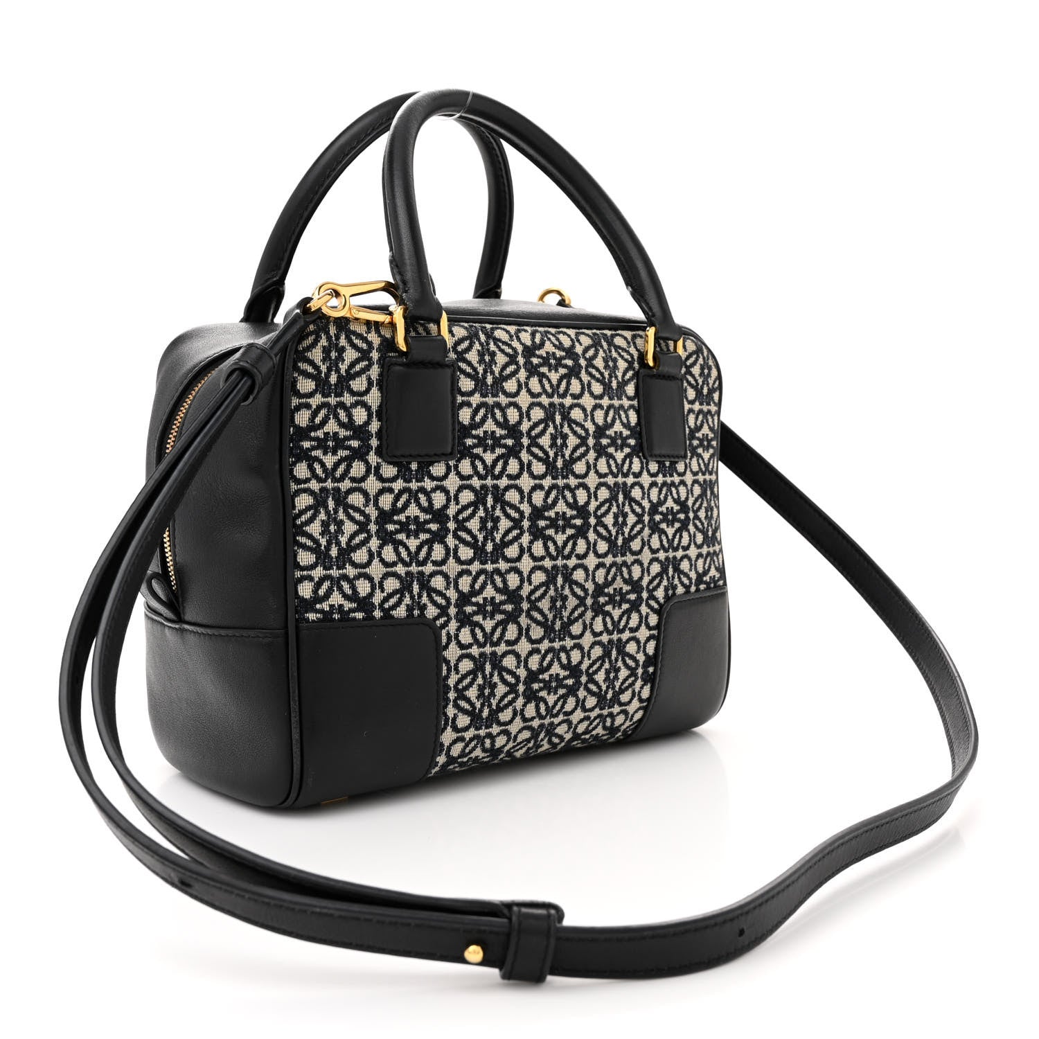 Loewe Jacquard Anagram Calfskin Amazona 19 Black Navy 3 of 13