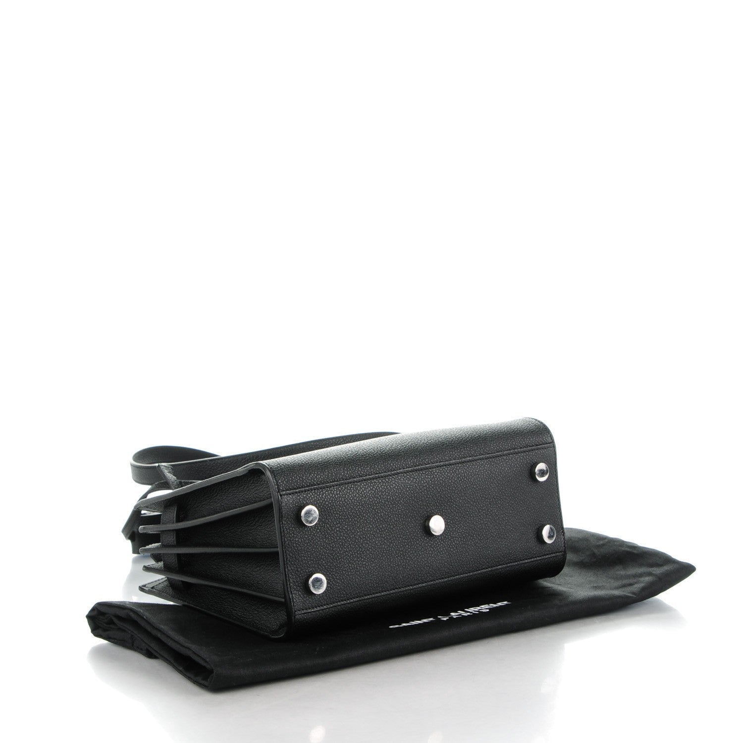 Saint Laurent Grained Calfskin Nano Sac De Jour Black 4 of 7
